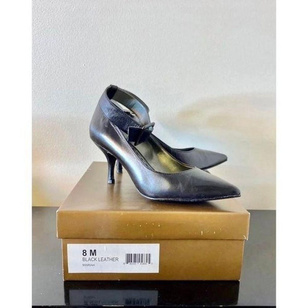 Audrey Brooke Leather Mariah Heels